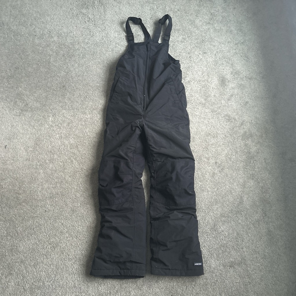 Kids Black Snow Bib